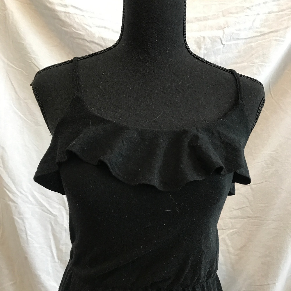 XS Black Mossimo Ruffle Accent Dress